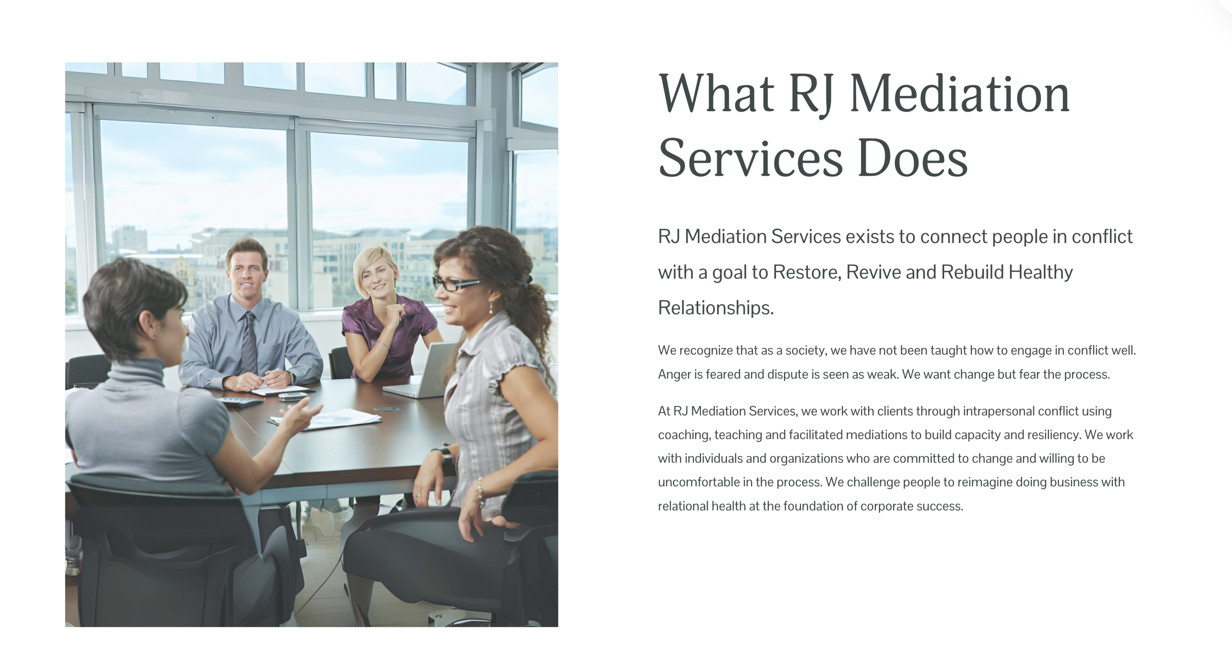professional services website design