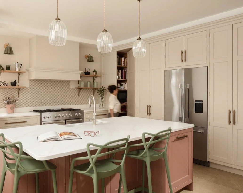Luxury Kitchen in Shaker Style in Barnes, SW London, Interior Designed, Bespoke