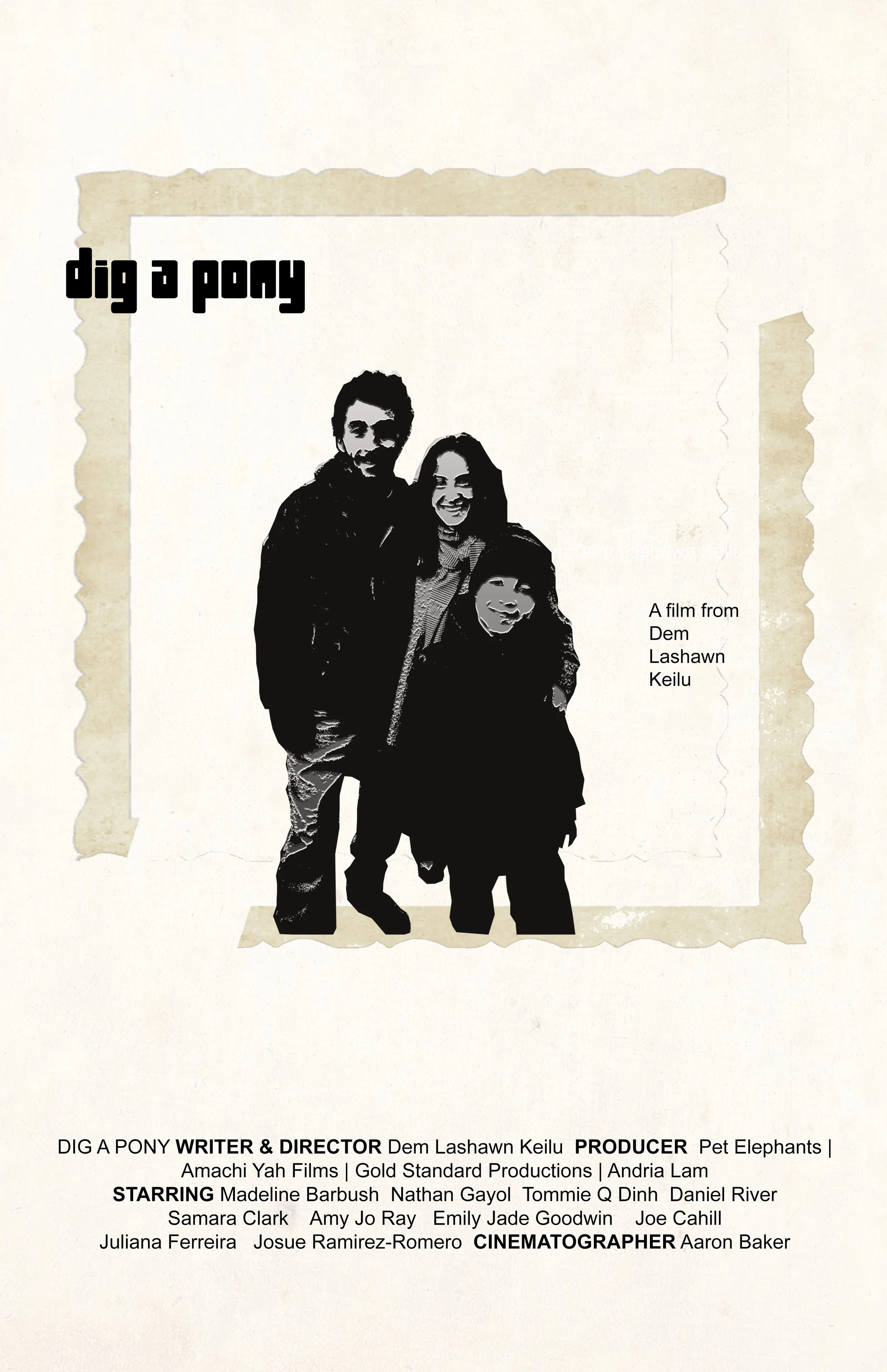 "Dig a Pony" The first feature film from Dem Lashawn Keilu, coming soon.