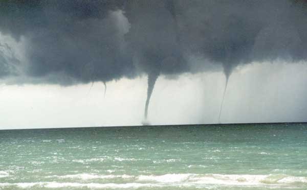 Water Spouts, Lake Huron