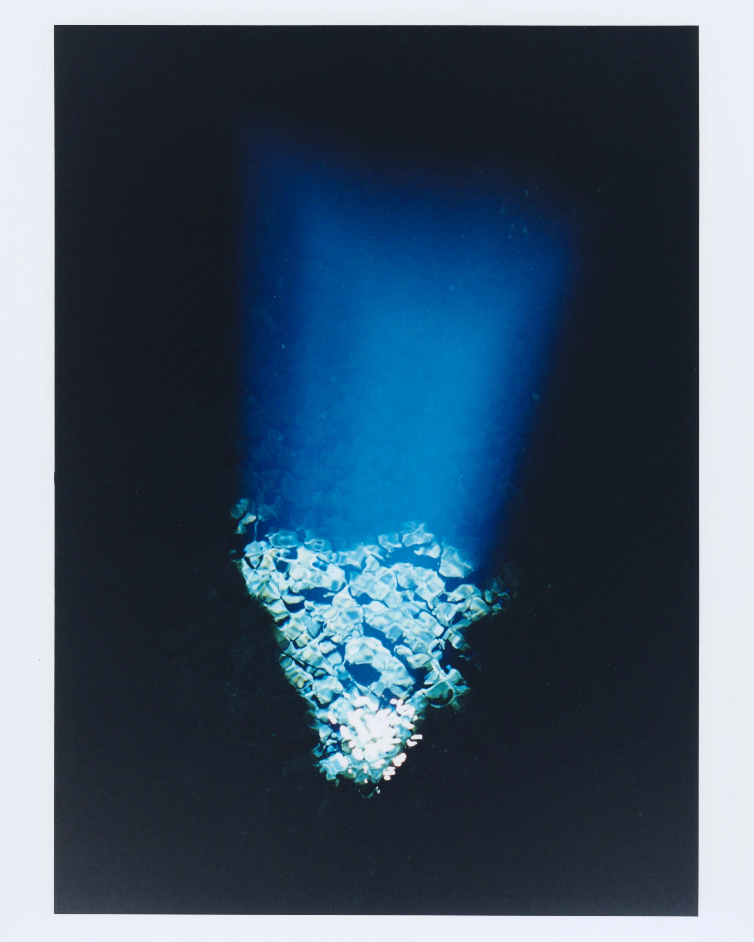 Photographie argentique "Blue Beam" prise à Lanzarote en 2022.