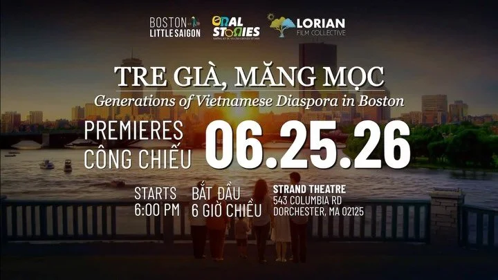 🎟️ #TGMM PREMIERE TICKETS ARE LIVE

Tre Gi&agrave;, Măng Mọc: Generations of Vietnamese Diaspora in Boston

The first intergenerational documentary of its kind in Boston. A film about memory, survival, and the Vietnamese refugee community that rebui