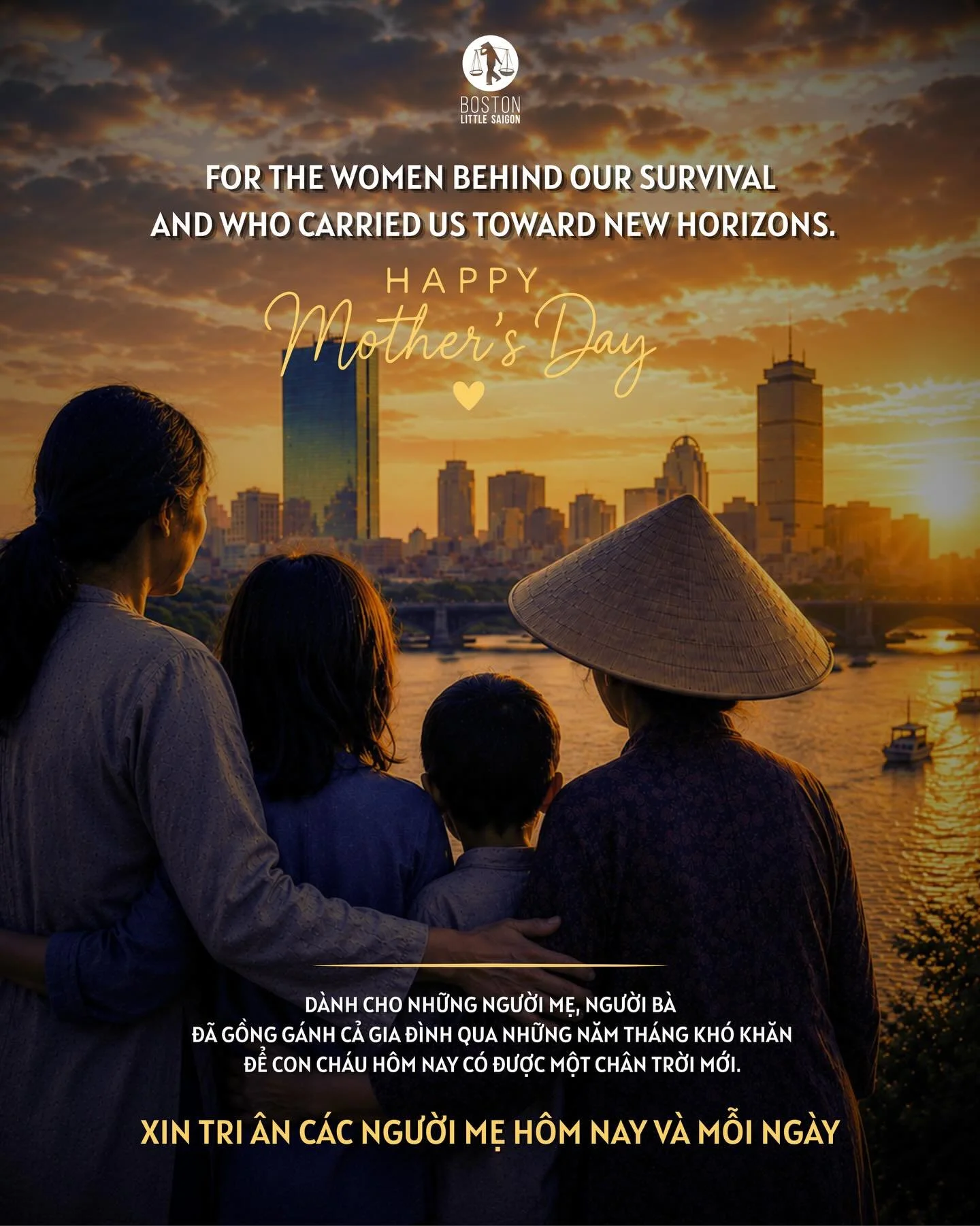 Wishing a very Happy Mother&rsquo;s Day today and every day to the women working hard to care for our families and our community. 💛

A Vietnamese mother&rsquo;s love may sometimes be quiet. Sometimes it may look like exhaustion. And oftentimes it lo