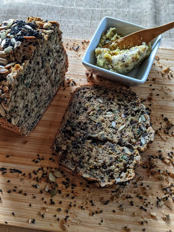 Savory Quick Bread with Seeds &amp; Sea Lettuce