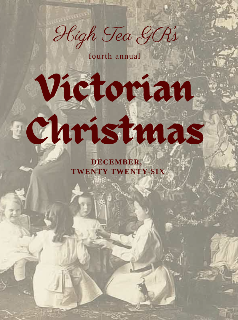 Victorian Christmas, Winter Themed Menu