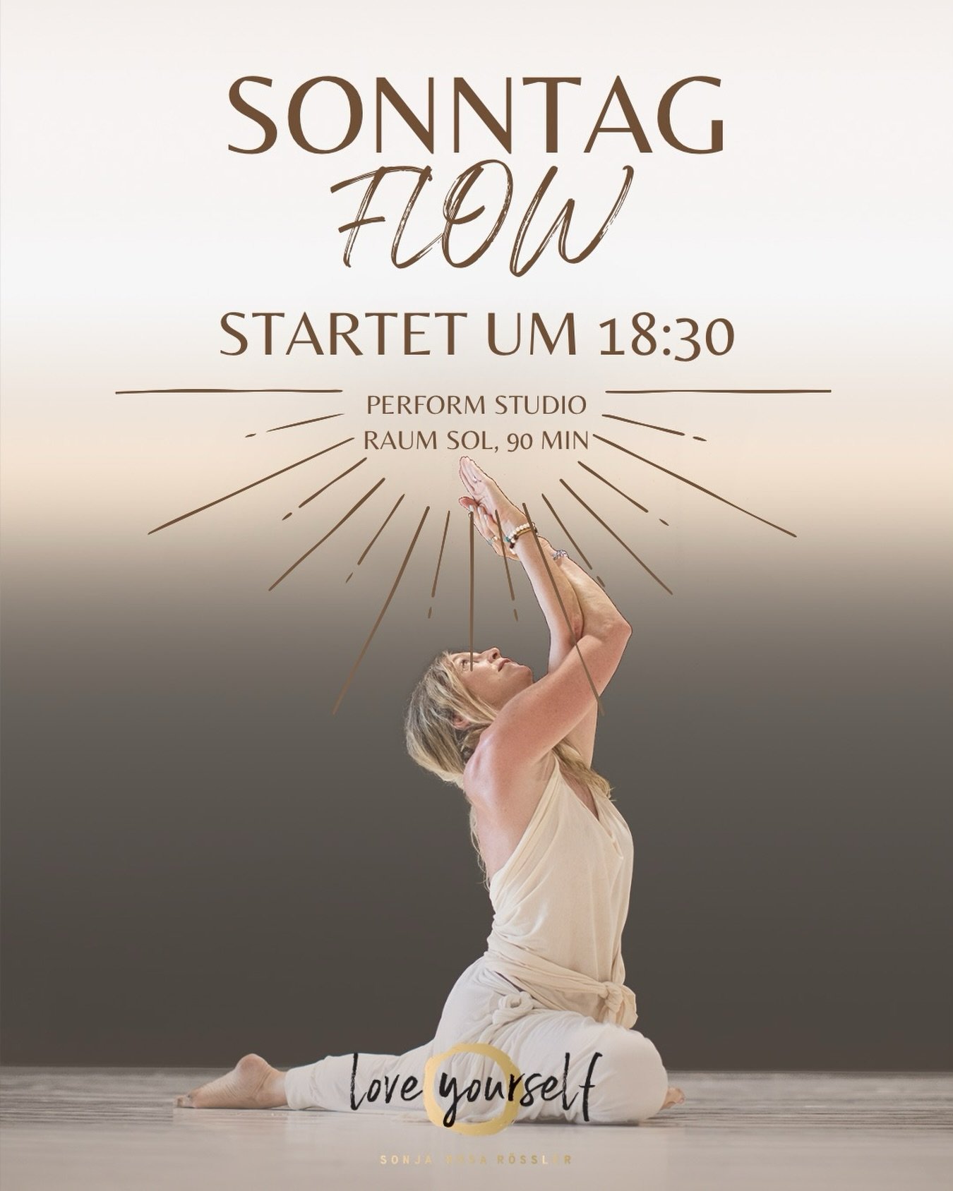 Meine Lieben, unser LoveYourself SonntagsFlow startet ab kommender Einheit immer eine Stunde sp&auml;ter um 18:30 Uhr (statt 17:30) 🌅

Ich freue mich, euch auf der Matte wiederzusehen! 💛

#loveyourself #yoga #yogastunde #practice #sonntagsflow