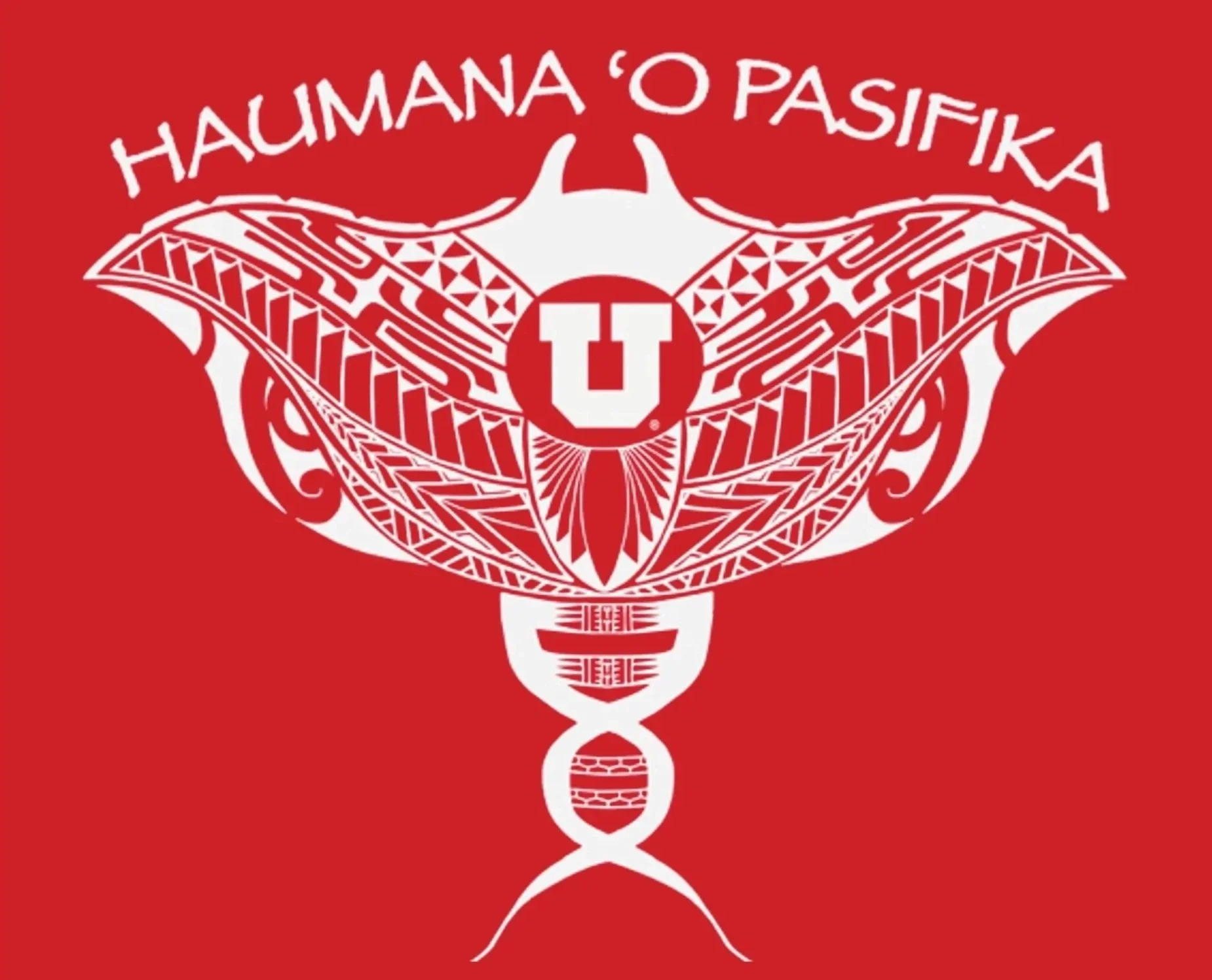 Haumana stingray logo, with U of U block U in center.