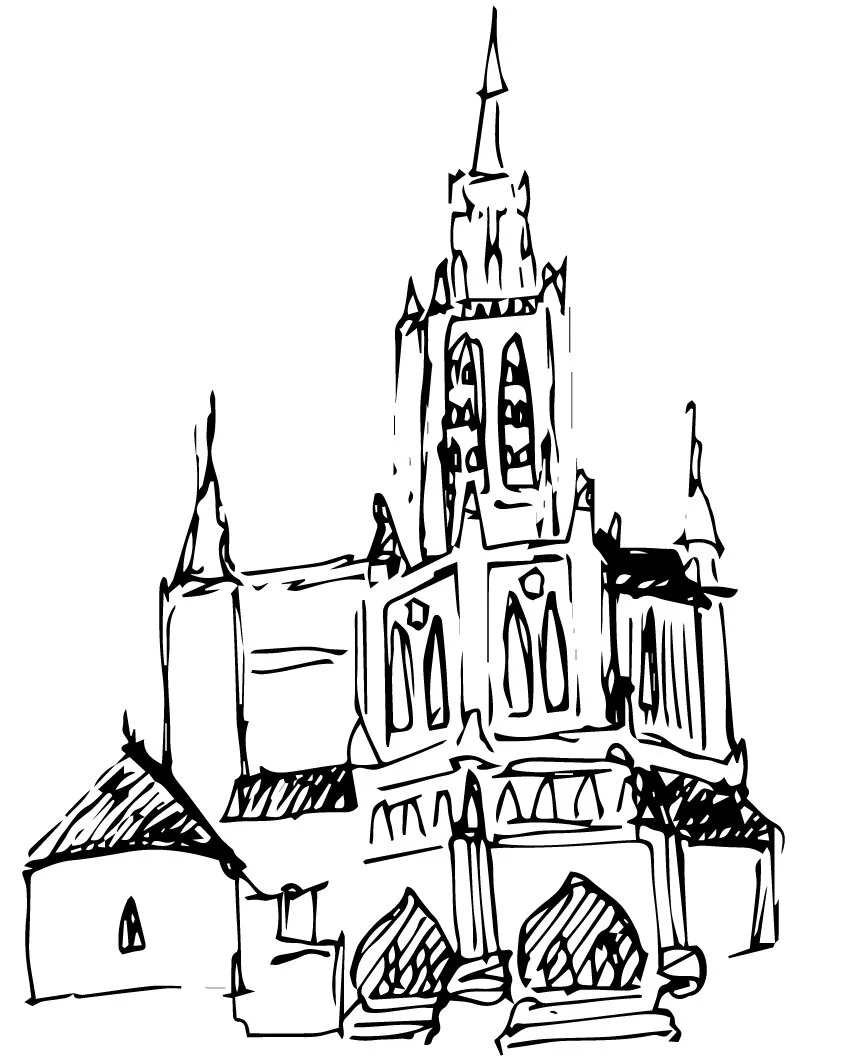  Illustration detail of East Liberty Presbyterian Church 