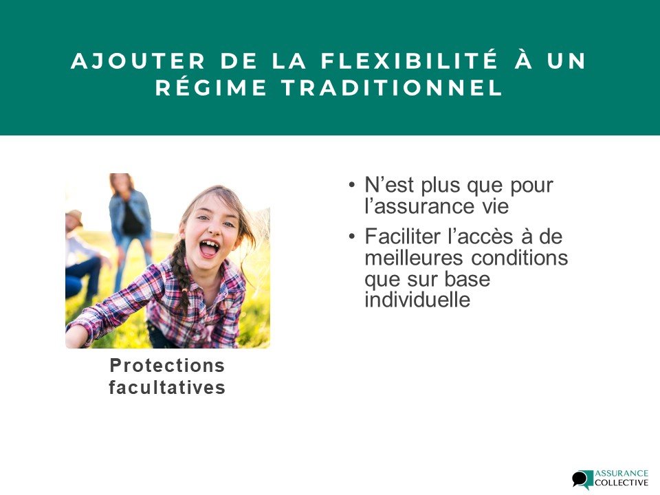 Ajouter de la flexibilité à un régime traditionnel