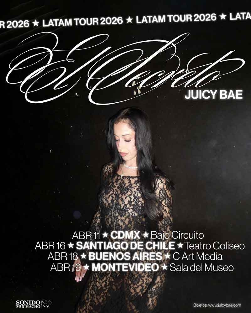 Juicy BAE anuncia su gira por Latinoamérica en 2026