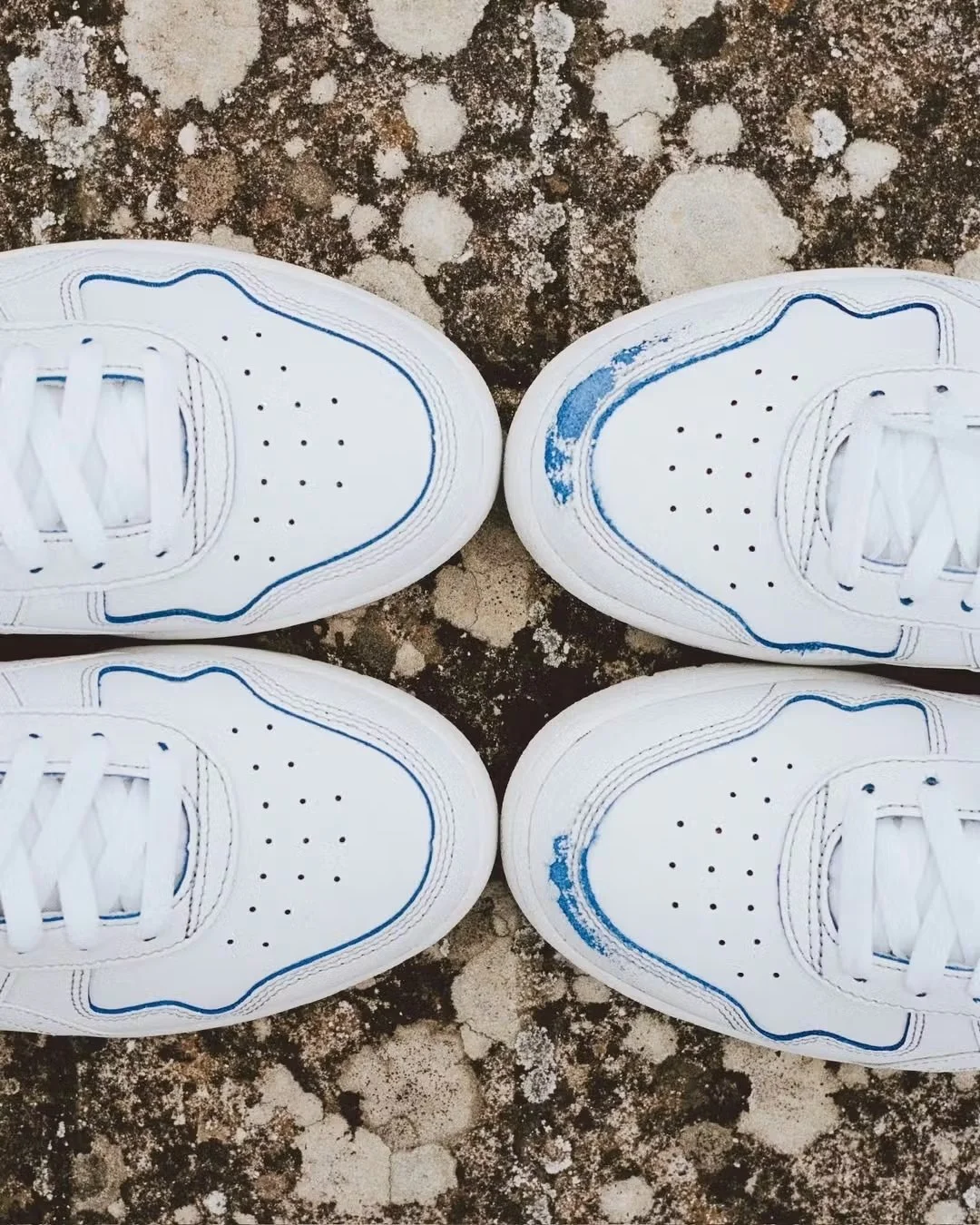 ASICS presenta las Wear Away: zapatillas blancas que cambian con el uso