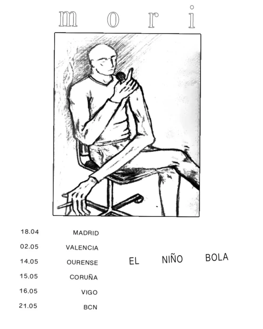 Mori anuncia gira por España tras el lanzamiento de su último álbum "EL NIÑO BOLA"