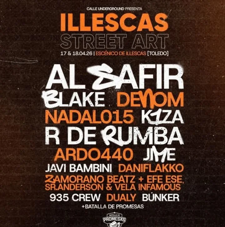 Illescas acoge un nuevo festival de cultura urbana el 17 y 18 de abril con foco en el rap nacional