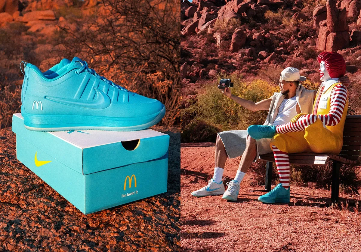 DEVIN BOOKER Y McDONALD'S LANZAN UNA ZAPATILLA INSPIRADA EN EL ÚNICO McDONALD'S DEL MUNDO CON ARCOS TURQUESA