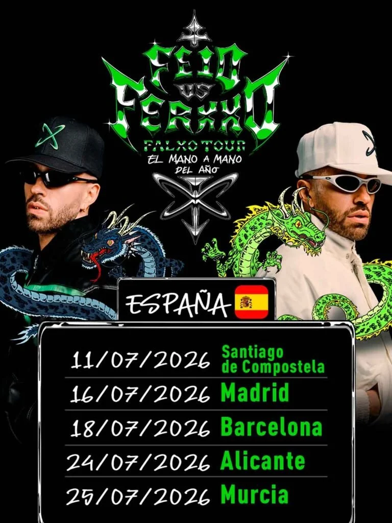 FEID VUELVE A ESPAÑA CON EL FALXO TOUR: CINCO CONCIERTOS QUE NO TE PUEDES PERDER ESTE VERANO
