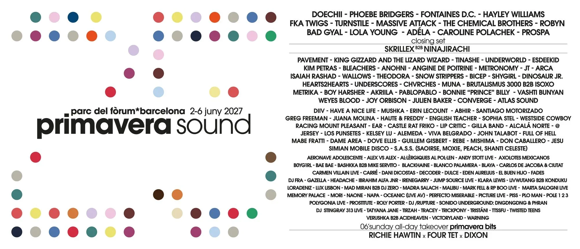 BAD GYAL, DOECHII Y EL PULSO URBANO DEL ‘PRIMAVERA SOUND 2027’