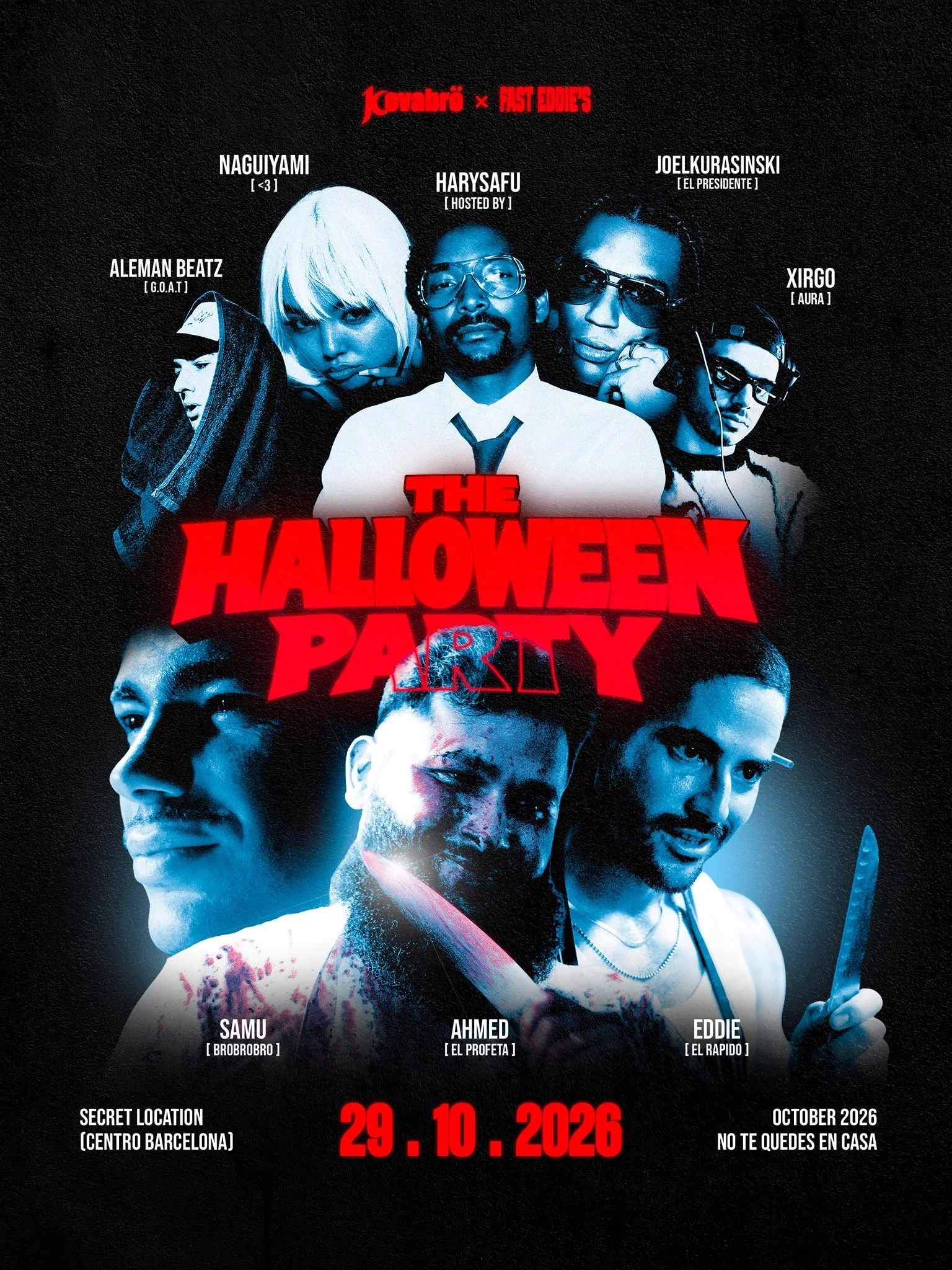 KEVABRÖ Y FAST EDDIE’S SE UNEN PARA CELEBRAR HALLOWEEN CON UNA FIESTA EN BARCELONA