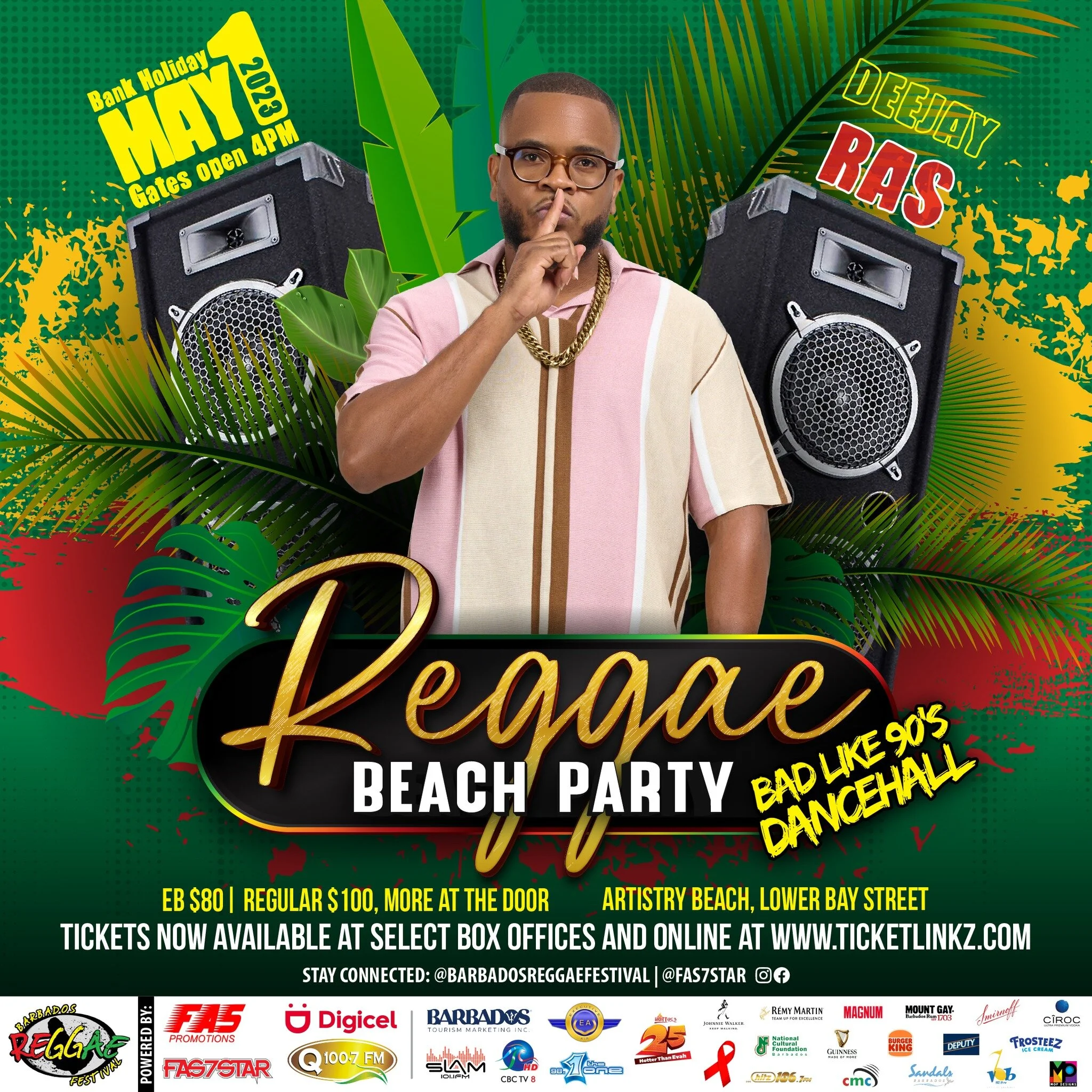 Big Bad @djrasbim coming to shell down Artistry beach tomorrow at Reggae on the Beach: Bad Like 90s Dancehall Edition. Make sure you come out early to see him tun up d place. It aguh mad!!!!!!!