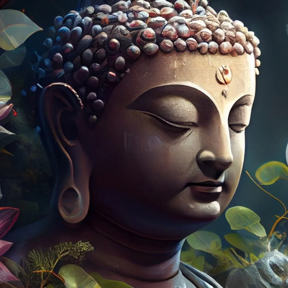 Buddha Statue in garden_intuitive Jami Lynn_Psychic Classes_Fairfield CT