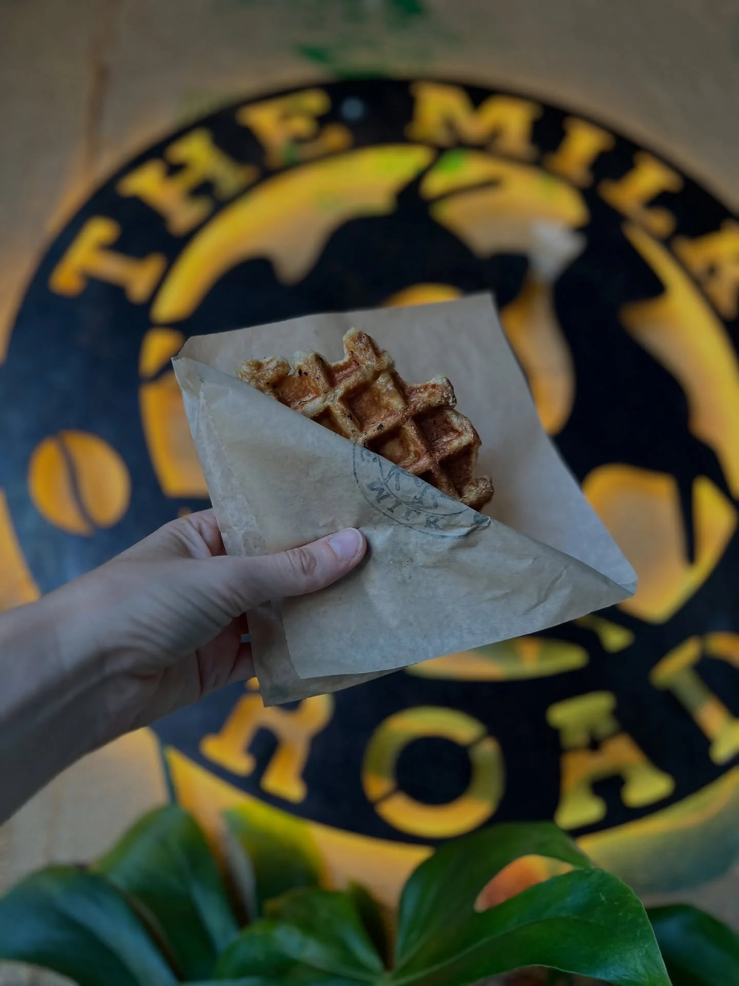 HALF. OFF. WAFFLES. TODAY. Pair them with a fall drink before We hunt you down with a maple pecan cold brew in each hand. 🍂☠️