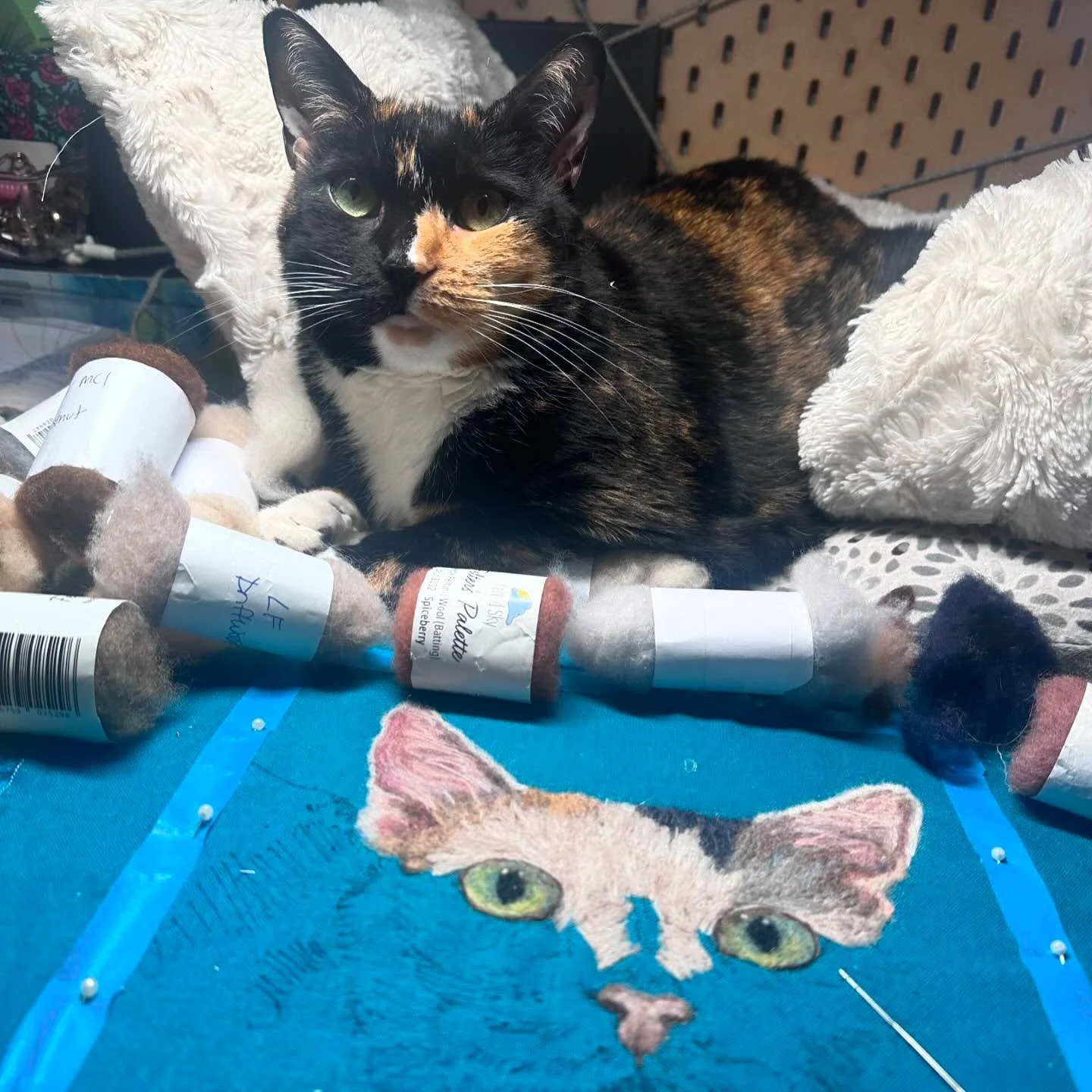 What I&rsquo;ve been up to lately!

#needlefelting #paintingwithwool #vintagesewing #singer401a #riccar888 #fiberart #sewing #vintagesewingmachine #addictedtovintagesewingmachines #itchtostitchdesigns #singer500a #fabric #vintagefabric #vintagebutton