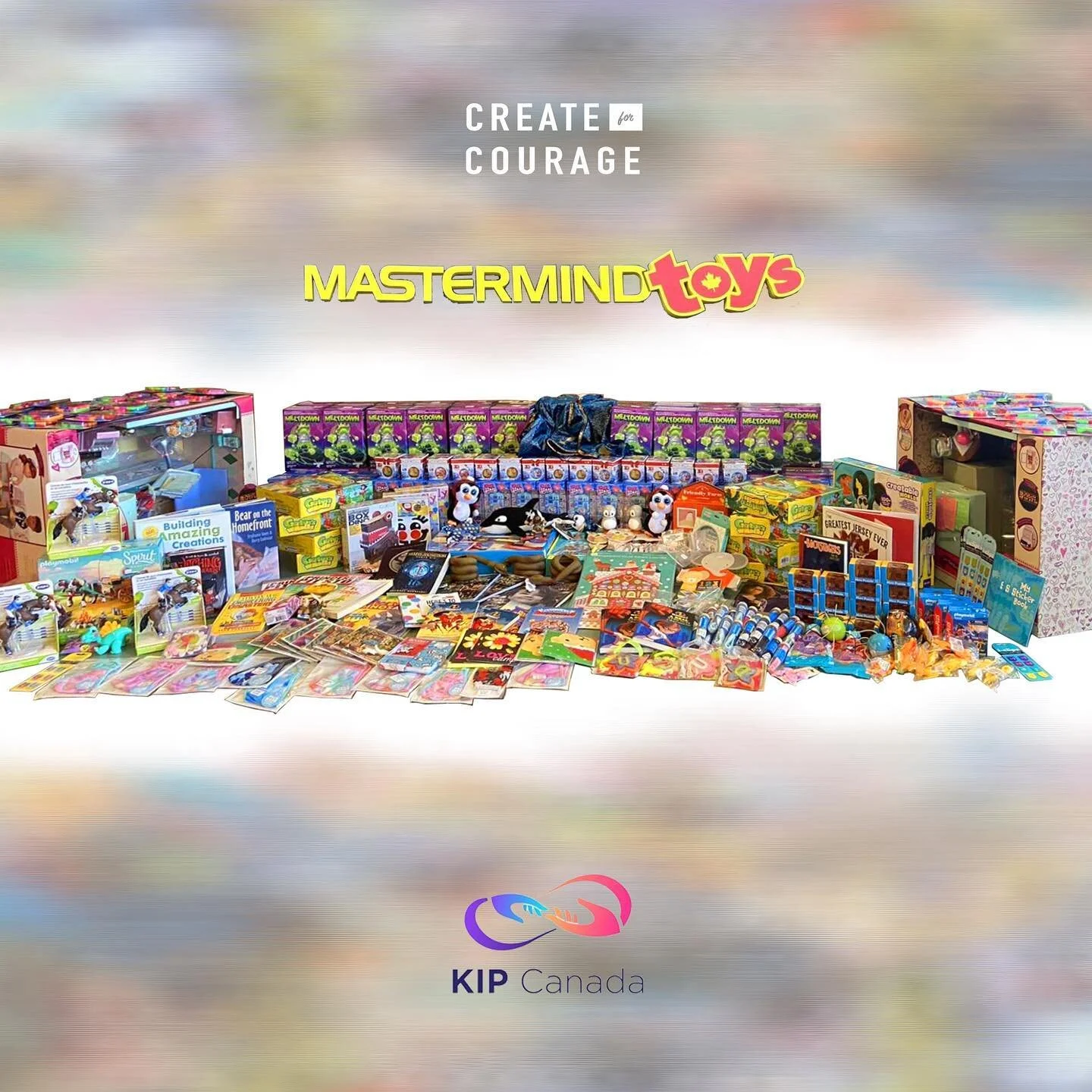 Upon successfully completing our first toy drive for KIP Canada, we would like to give a special thanks to Mastermind Toys for donating approximately $3000 worth of Toys!

KIP is a fantastic organization dedicated to supporting over 375,000 children 