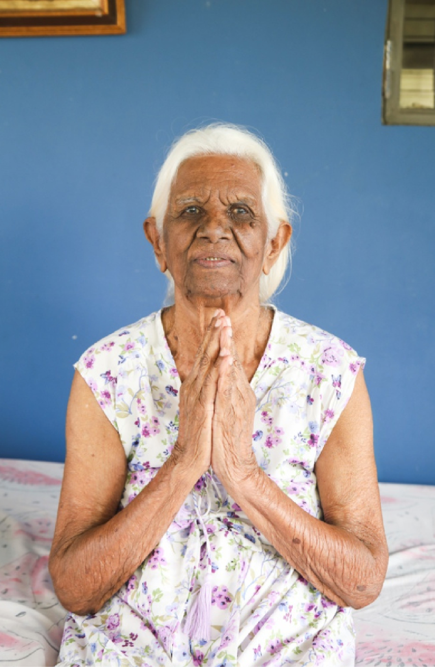 Rosey Ramdeo

Rosey Ramdeo was born in Claxton Bay, the same place I grew up, though she shared that for much of her life, she didn’t even know it. Official records list her birth as June 30, 1927, but her family believes she is older, as her birth w