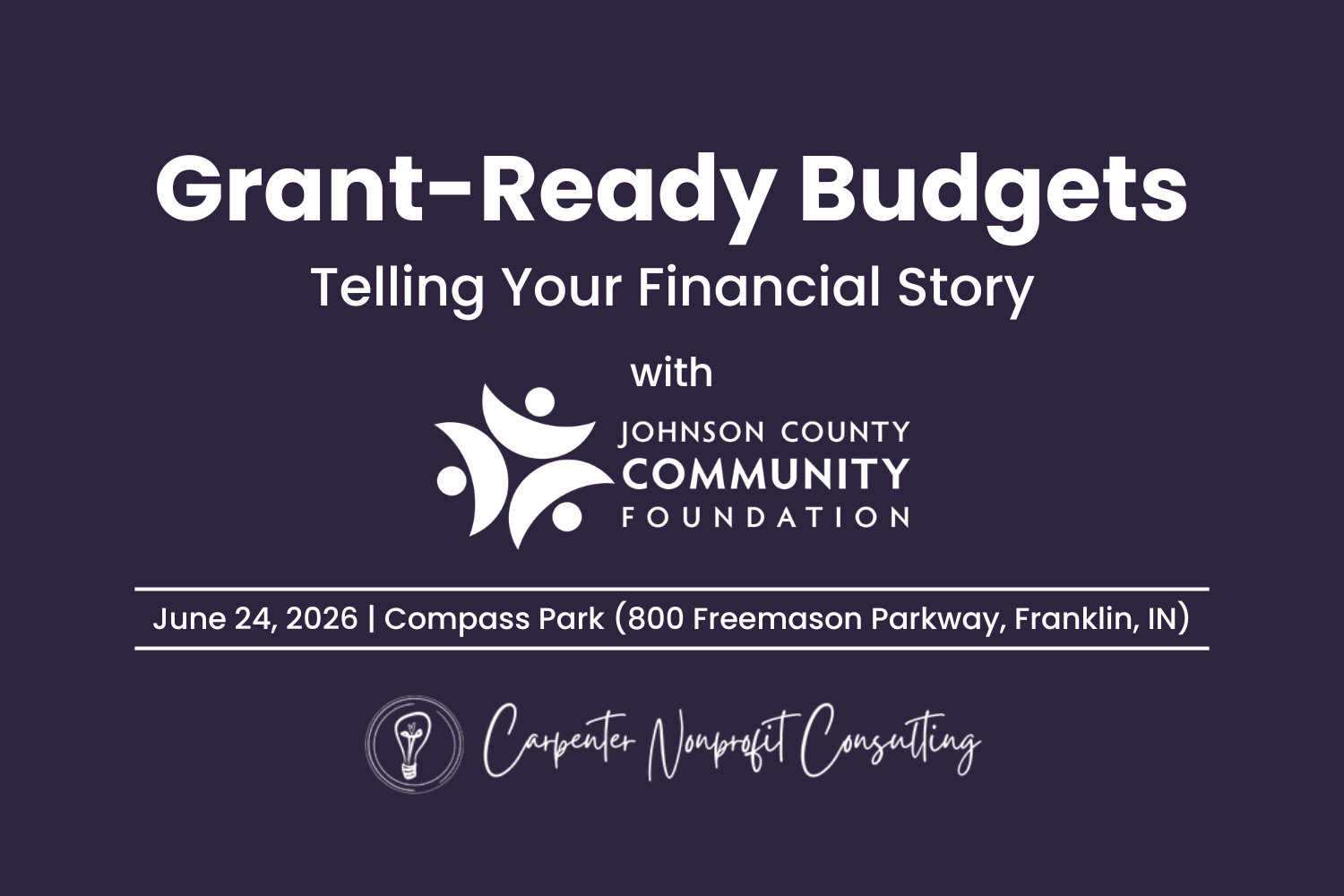 Grant-Ready Budgets: Telling Your Financial Story 