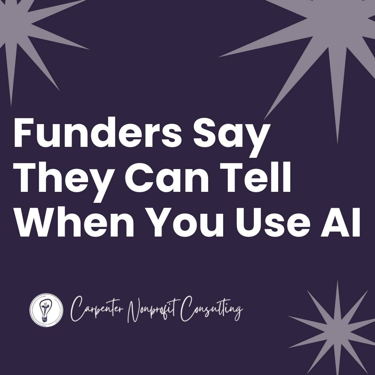 Funders Say They Can Tell When You Use AI