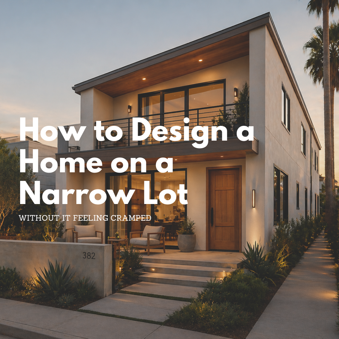 How to Design a Home on a Narrow Lot (Without It Feeling Cramped)
