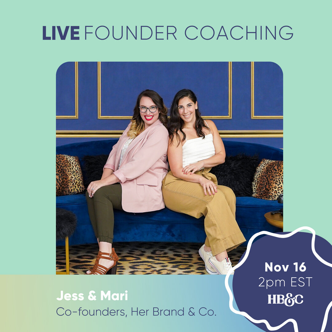 Make the Most with the Rest of 2022: How to Land One More Client &amp; Squeeze In End-of-Year Sales 💰🔥​​​​​​​​
​​​​​​​​
Jess &amp; Mari, your go-to-gals for all things branding and marketing, and Co-founders of Her Brand &amp; Co, will be coaching 