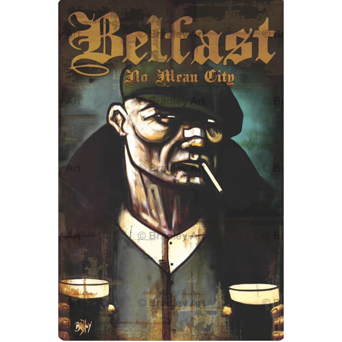 Belfast, NMC by Terry Bradley 

One of our favourites from an outrageously talented Northern Irish artist. 

Terry was born in Belfast, just like Ray, one of our founders. An incredibly special city and an incredible artwork. If you&rsquo;ve not been