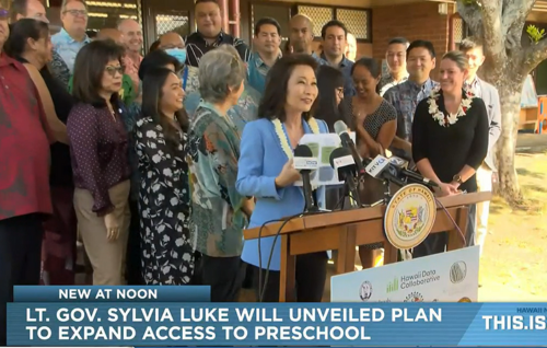 This Is Now: Lt. Gov. Sylvia Luke unveils plan to expand access to preschool