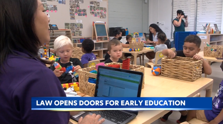 KITV: Lt. Gov. Luke signs bill expanding preschool access to 2-year-olds in Hawaii