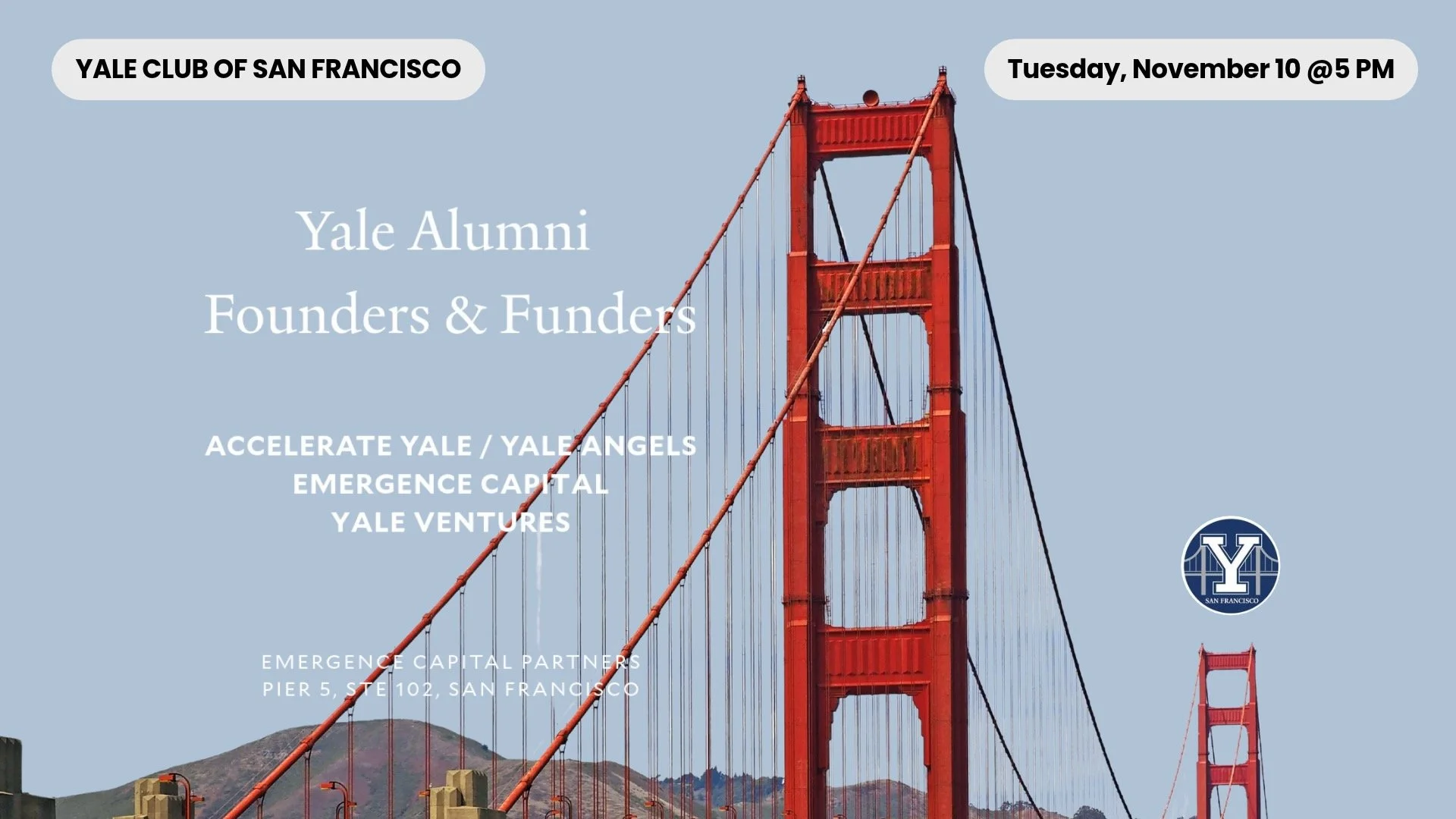 Yale Alumni Founders & Funders San Francisco