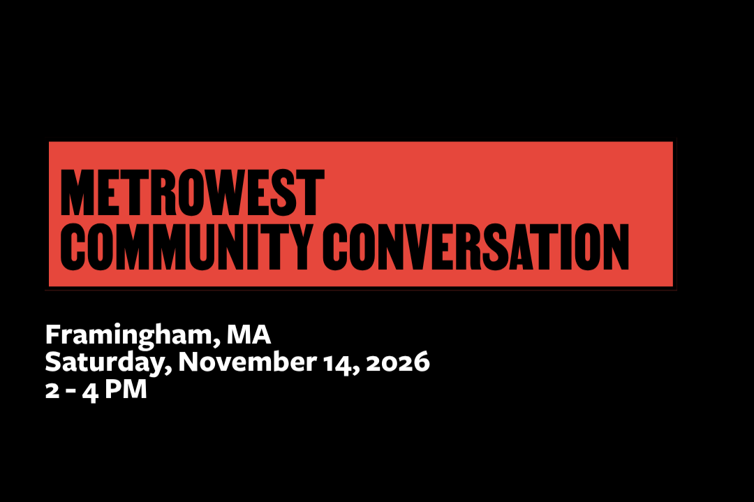 METROWEST COMMUNITY CONVERSATION