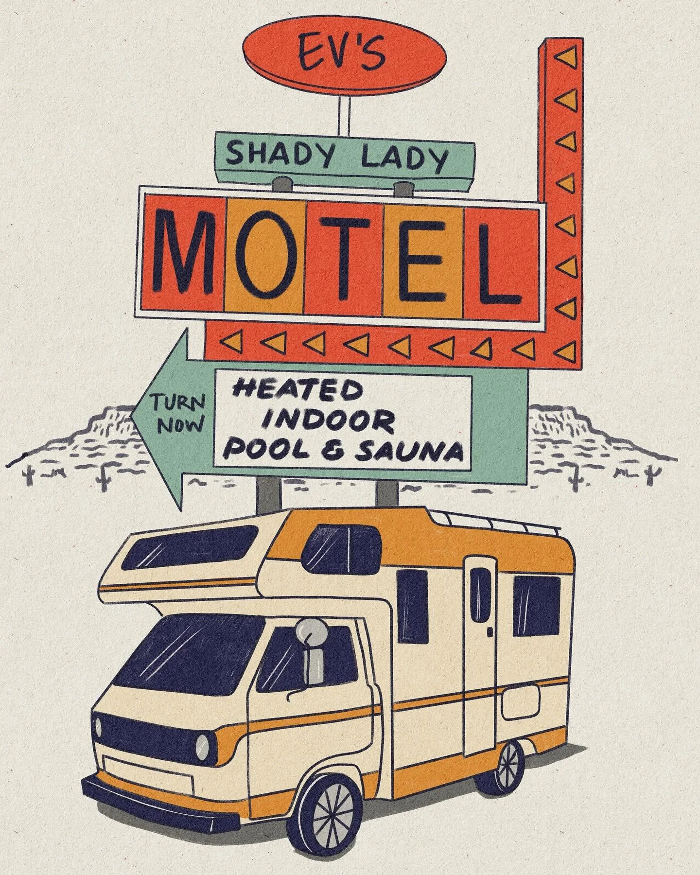 Print club print July 2025. Sign up before the 31st and I’ll send you this and an exclusive sticker on August 01. New members always get their first month free with the code EVSPRINTCLUB at checkout. Link on profile! 
Drop your favorite roadtr