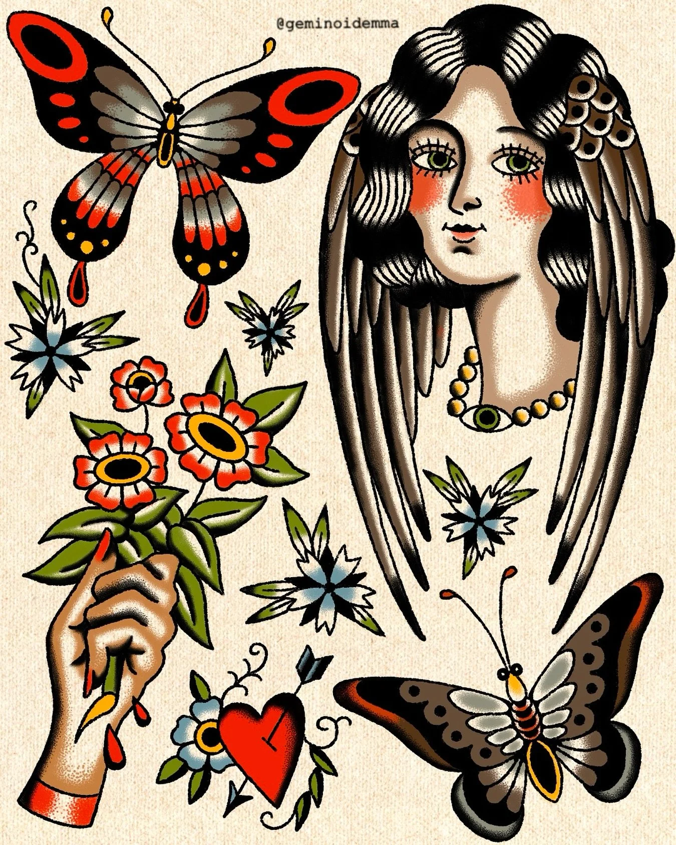 New flash!!! Dm me to book❤️ I have soooo many October dates left! 
#dfwtattoos #dfwtattooartist #dallastattooartist #dallastattooartist #dallastattoo #femaletattooer #tattooer #tattooapprenticeship #tattooapprenticelife #tattooapprentice #americant