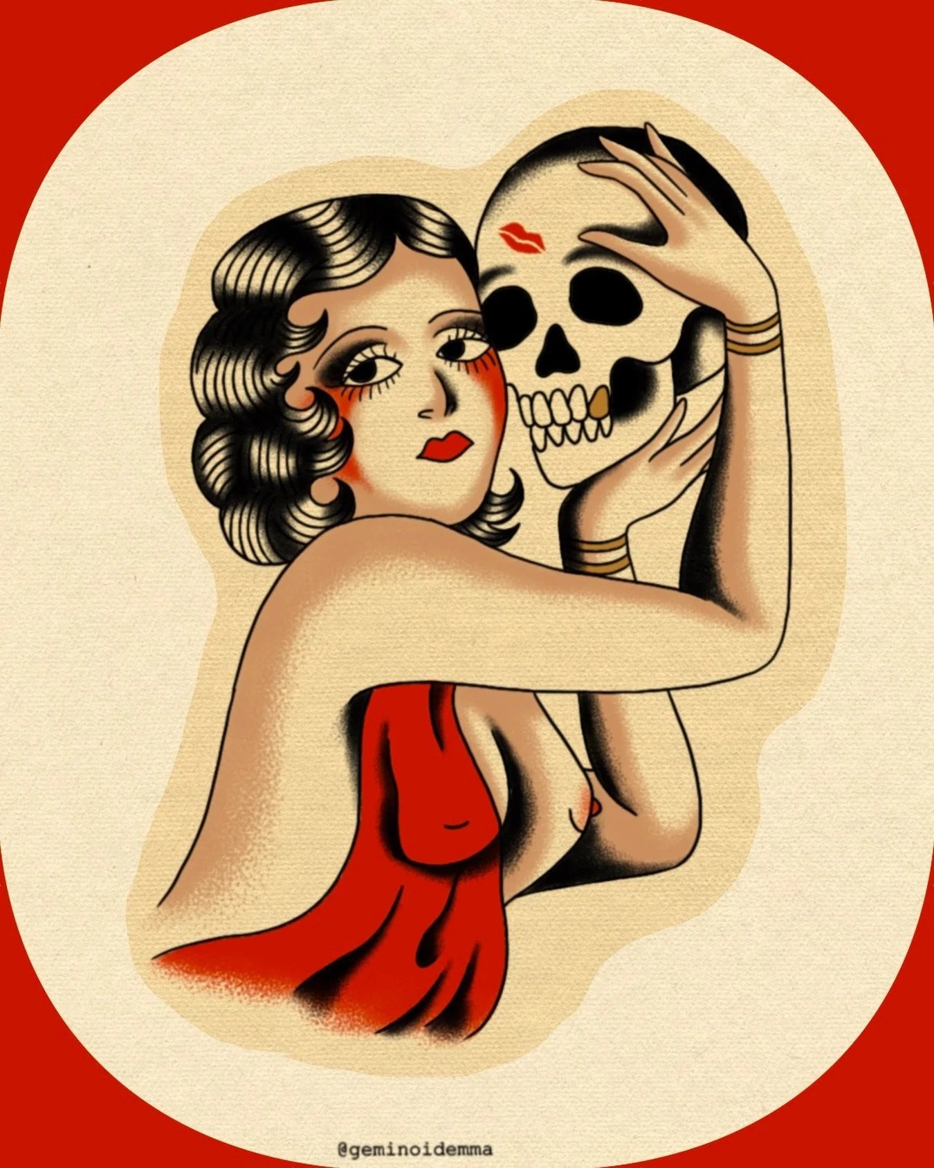 Caught smoochin&hellip;.. dm me to book🍂

#dfwtattoos #dfwtattooartist #dallastattooartist #dallastattooartist #dallastattoo #femaletattooer #tattooer #tattooapprenticeship #tattooapprenticelife #tattooapprentice #americantraditional #flash #tattoof