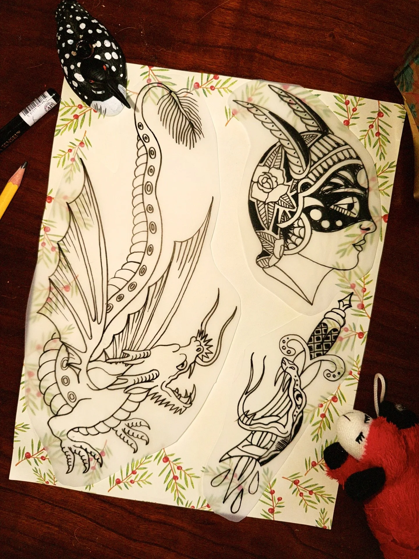 Some flash WIP -all redraws of amund dietzels original flash!🎄 feeling disdain and disgust for my iPad lately lol. Dm to book any of these!

#dfwtattoos #dfwtattooartist #dallastattooartist #dallastattooartist #dallastattoo #femaletattooer #tattooer