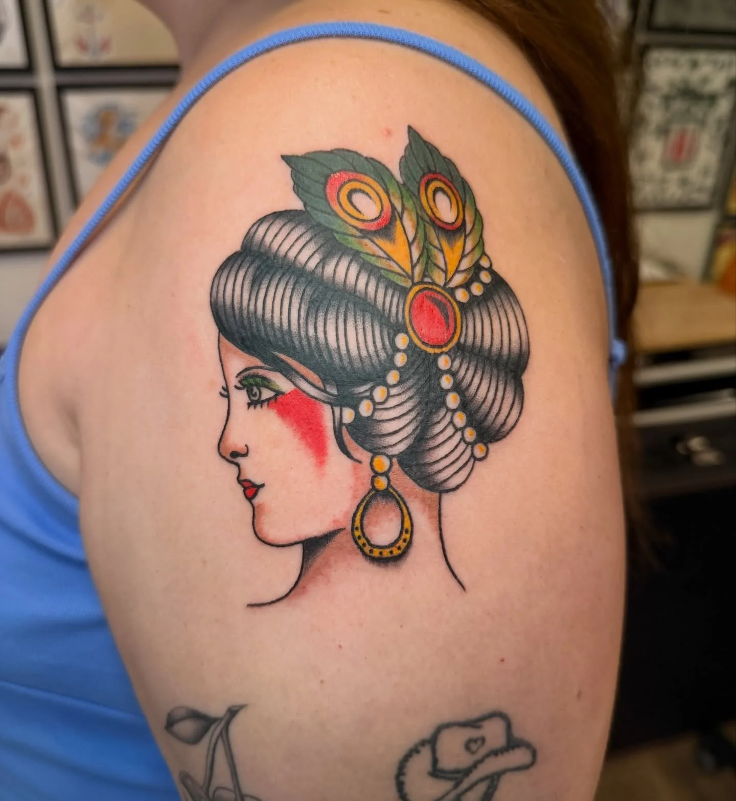 Just a fancy lady❣️ 

#dfwtattoos #dfwtattooartist #dallastattooartist #dallastattoo #femaletattooer