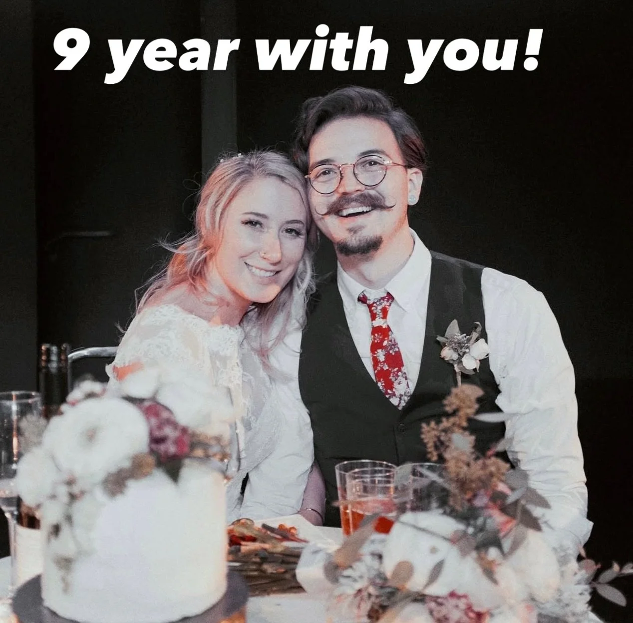 For the people that don't know where we got that name @batandcavetattoo the song that is playing right on the post was our first dance 9 years ago! #love #anniversary #tattooartistlife