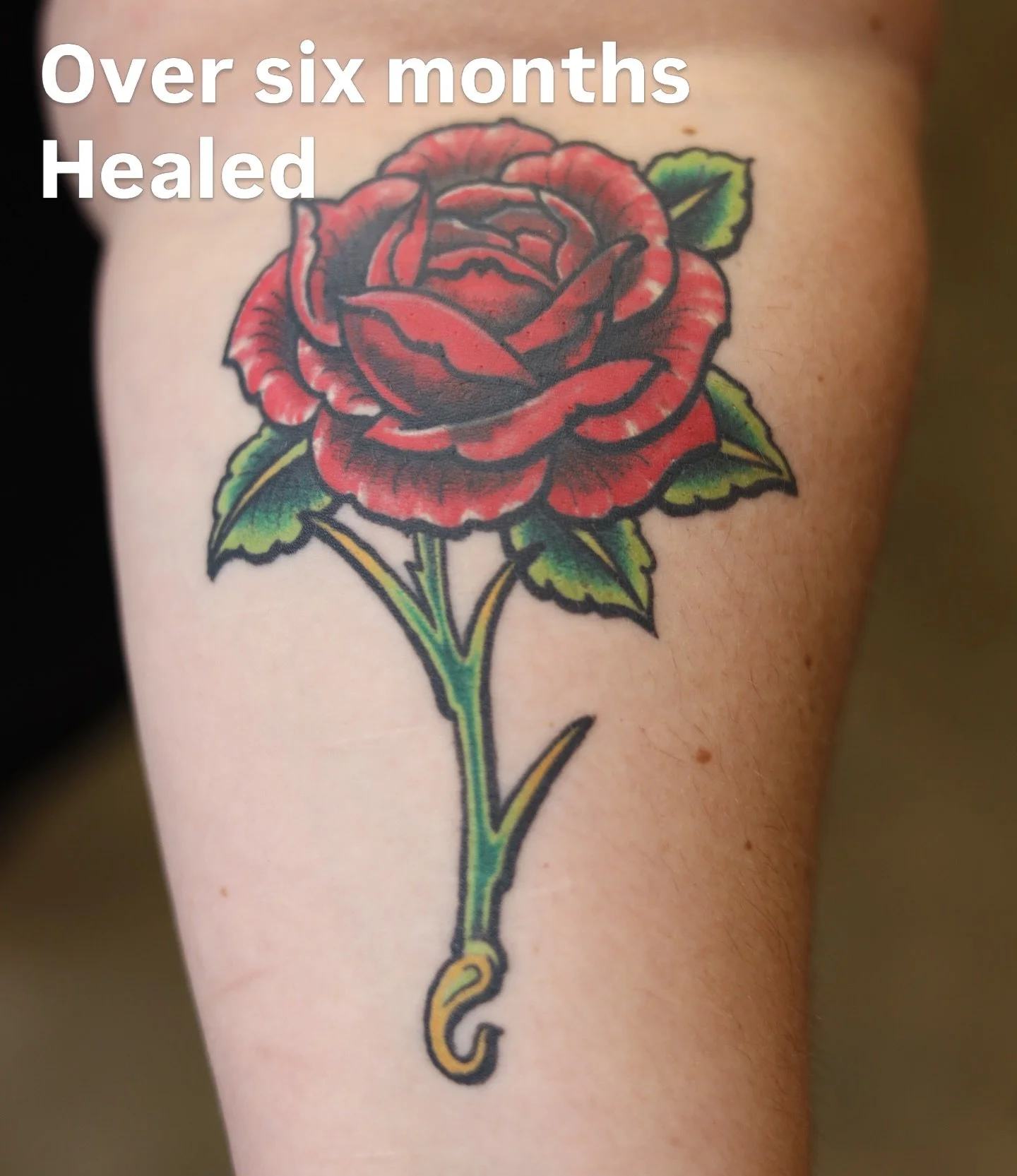 What do you want to see covered up? Leave it in my comment and I&rsquo;ll do some video of me covering them up digitally! 

Healed cover up tattoo!! Before and after and here too along with when we freshly tattooed this rose! 

Studio: @batandcavetat