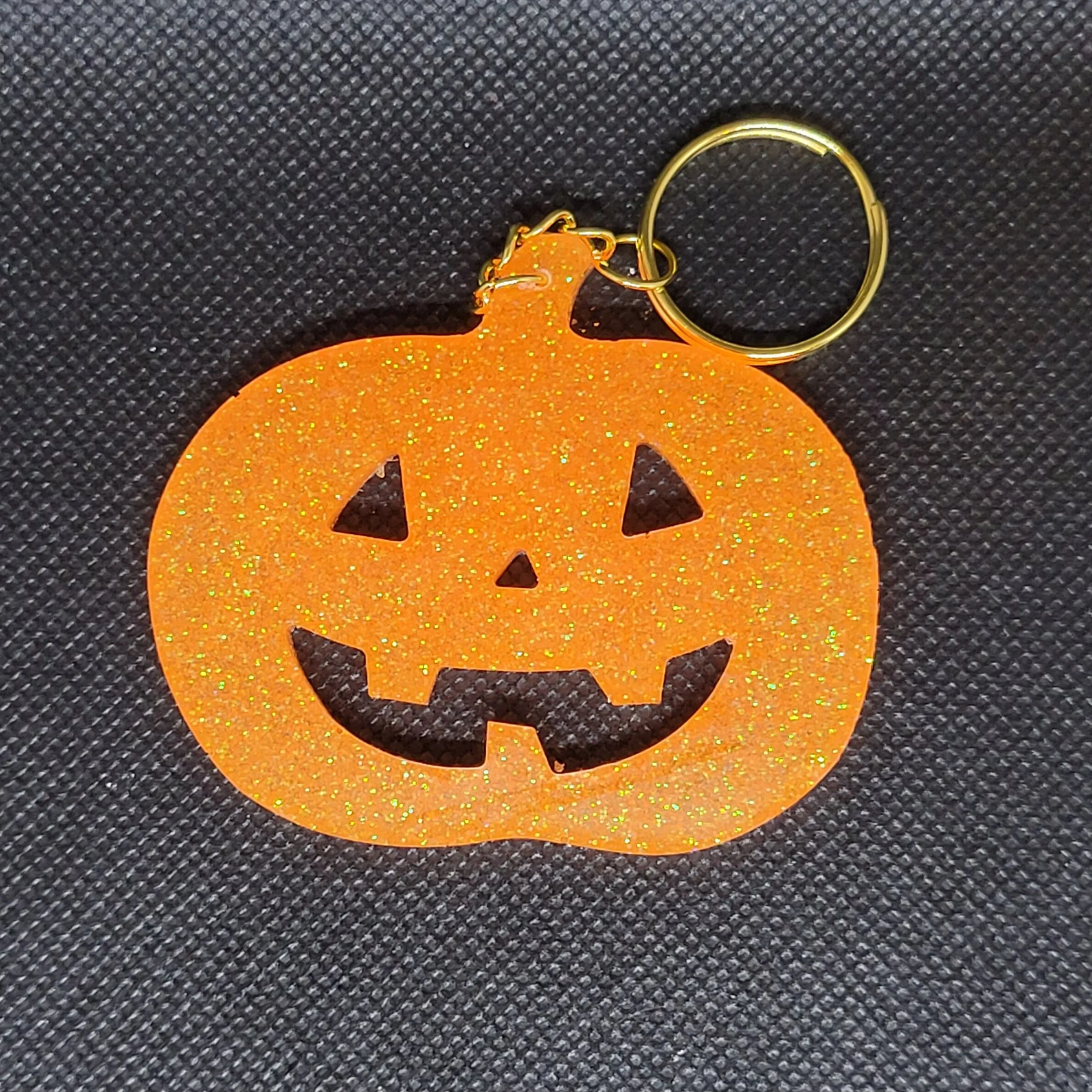 Jack-O-Lantern Pumpkin Key Chain Halloween