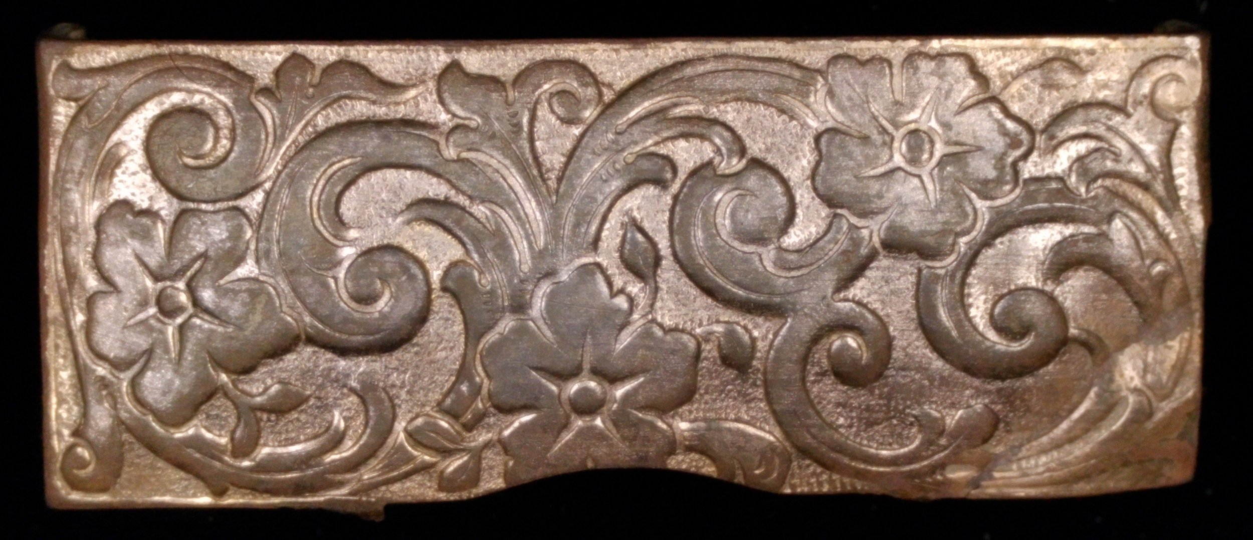 1895 Solid Brass Hair Barrette