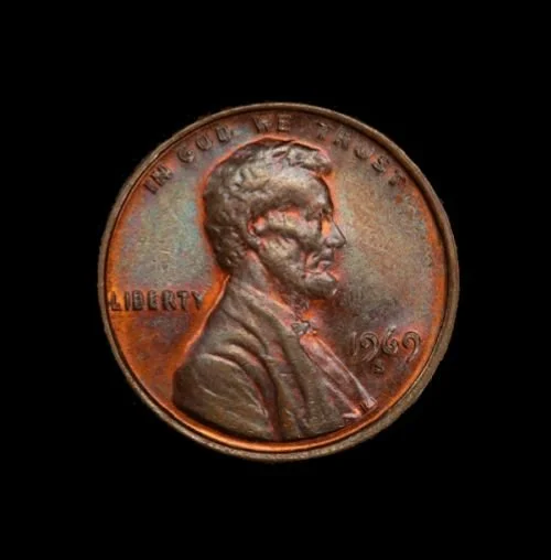1969-S Lincoln Cent - Double Die Error