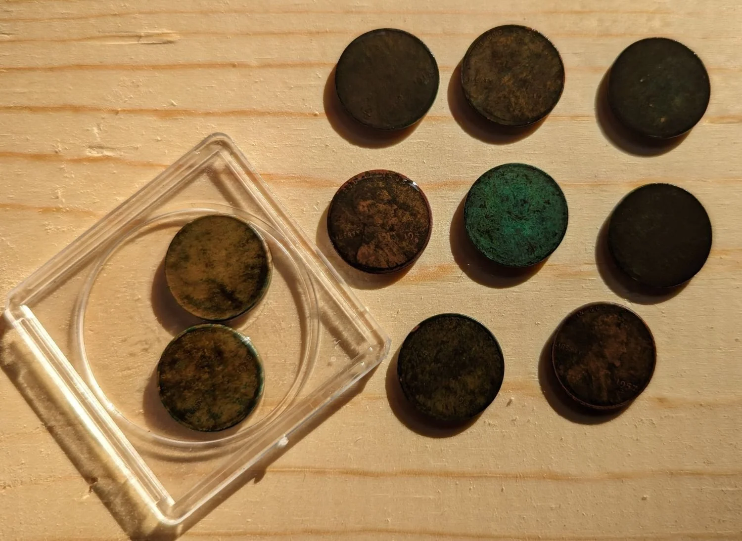Spot Cleaning Coins to Expose Dates or Other Details