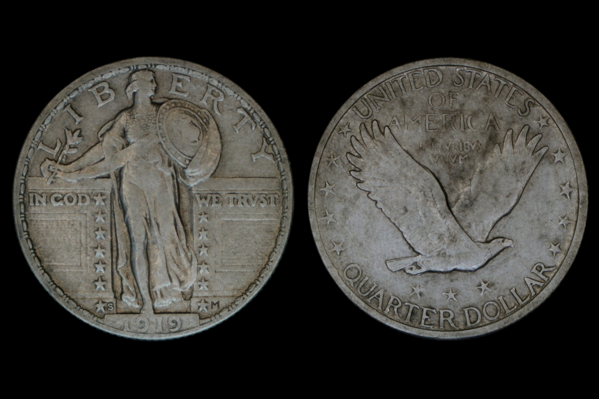 1919-S Standing Liberty Quarter After Restoration