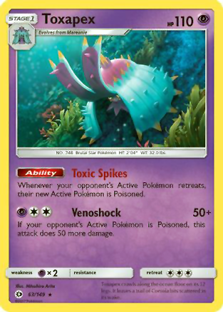 #0063 Toxapex (Holo)