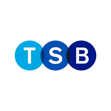 TSB logo consisting of three blue overlapping circles with white lettering.